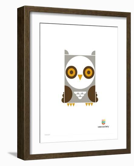 Wee Alphas, Ollie the Owl-Wee Society-Framed Giclee Print