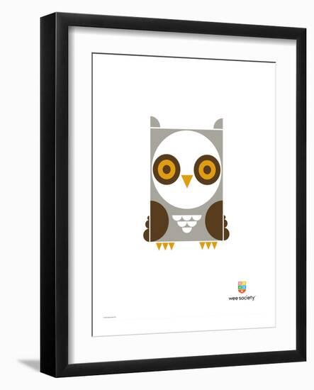 Wee Alphas, Ollie the Owl-Wee Society-Framed Giclee Print