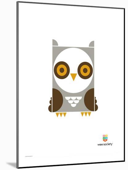 Wee Alphas, Ollie the Owl-Wee Society-Mounted Giclee Print