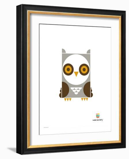 Wee Alphas, Ollie the Owl-Wee Society-Framed Giclee Print