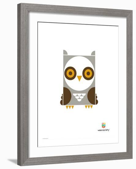 Wee Alphas, Ollie the Owl-Wee Society-Framed Giclee Print