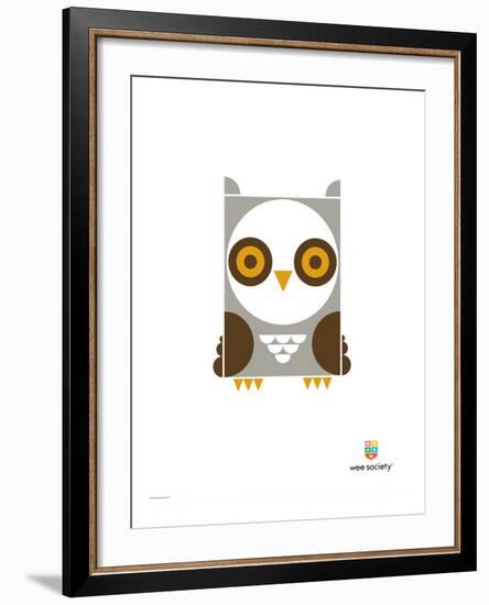 Wee Alphas, Ollie the Owl-Wee Society-Framed Giclee Print