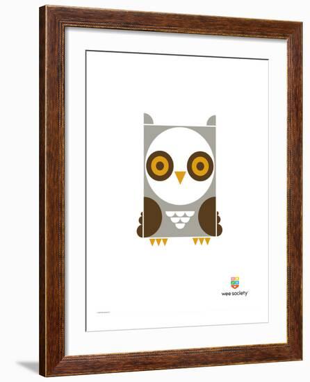 Wee Alphas, Ollie the Owl-Wee Society-Framed Giclee Print