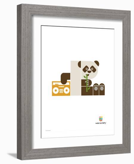 Wee Alphas, Polly the Panda-Wee Society-Framed Giclee Print