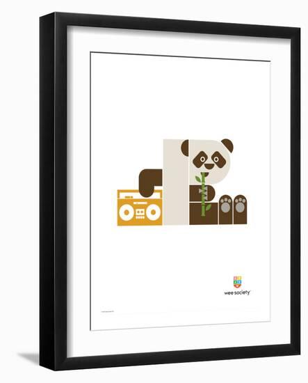 Wee Alphas, Polly the Panda-Wee Society-Framed Giclee Print