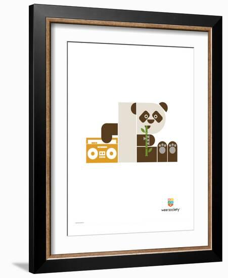 Wee Alphas, Polly the Panda-Wee Society-Framed Giclee Print