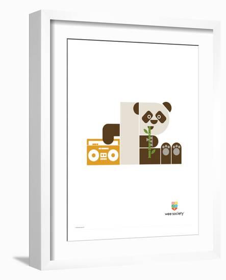 Wee Alphas, Polly the Panda-Wee Society-Framed Giclee Print