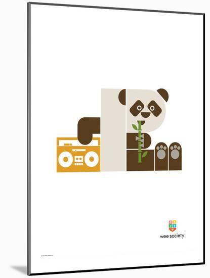 Wee Alphas, Polly the Panda-Wee Society-Mounted Giclee Print