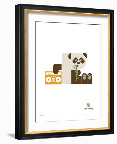 Wee Alphas, Polly the Panda-Wee Society-Framed Giclee Print