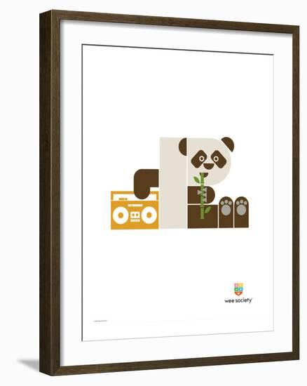 Wee Alphas, Polly the Panda-Wee Society-Framed Giclee Print