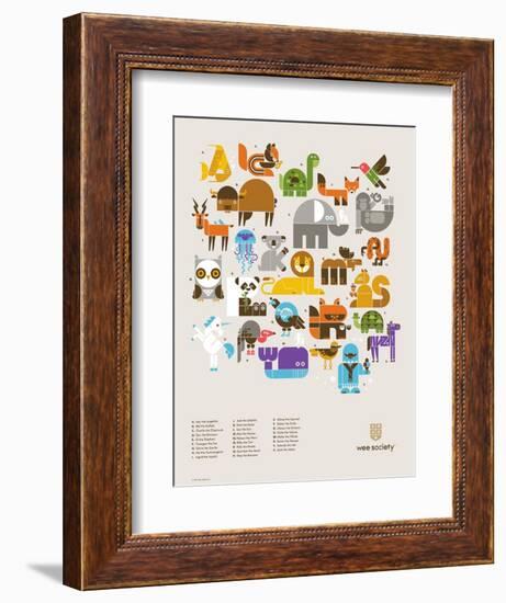 Wee Alphas Print-Wee Society-Framed Art Print