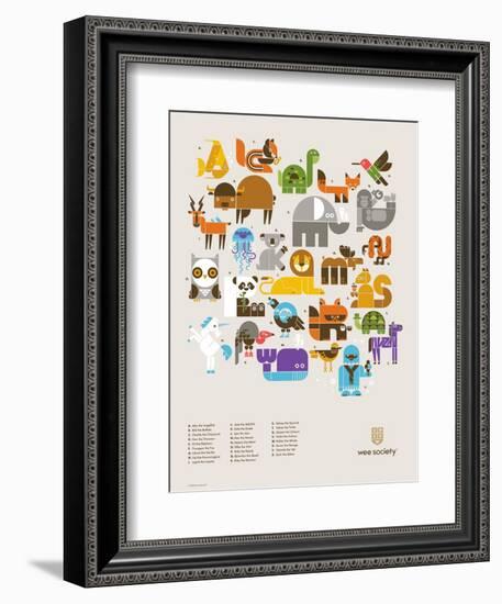 Wee Alphas Print-Wee Society-Framed Art Print