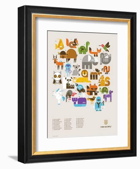 Wee Alphas Print-Wee Society-Framed Art Print