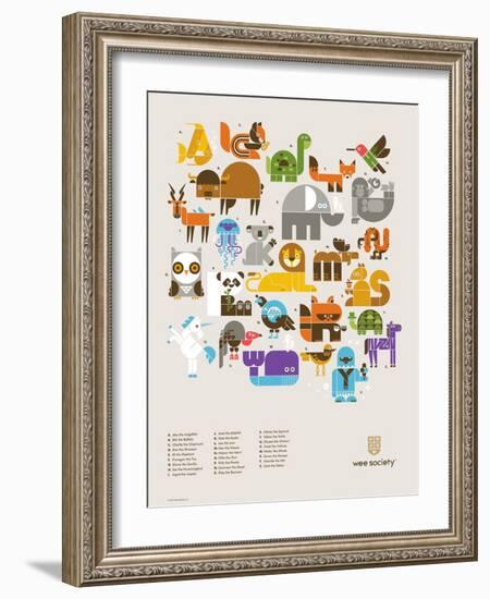 Wee Alphas Print-Wee Society-Framed Art Print