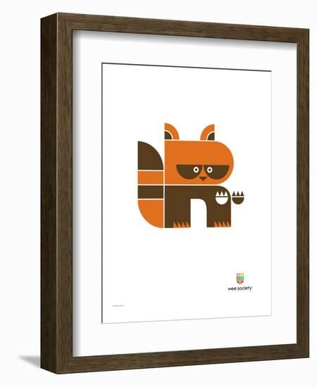 Wee Alphas, Riley the Raccoon-Wee Society-Framed Premium Giclee Print