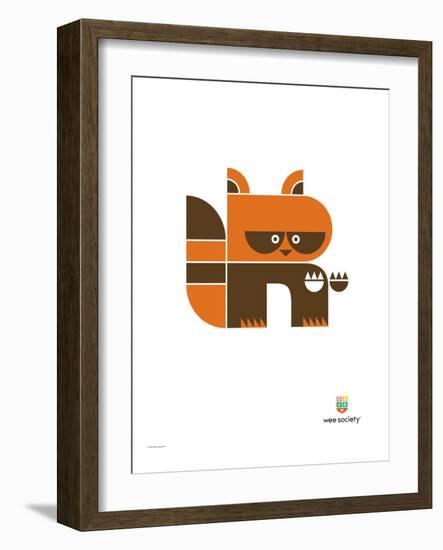 Wee Alphas, Riley the Raccoon-Wee Society-Framed Giclee Print