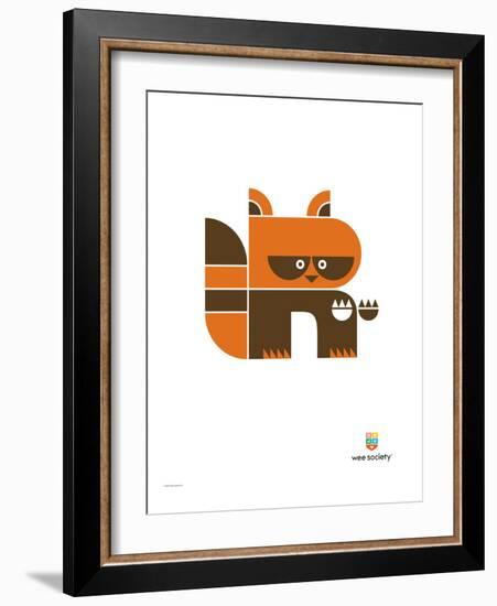 Wee Alphas, Riley the Raccoon-Wee Society-Framed Giclee Print