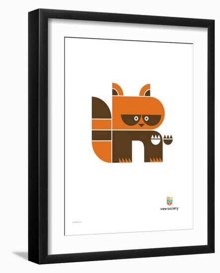 Wee Alphas, Riley the Raccoon-Wee Society-Framed Giclee Print