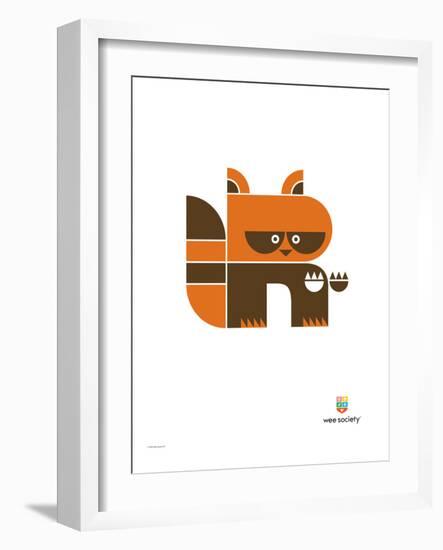 Wee Alphas, Riley the Raccoon-Wee Society-Framed Giclee Print