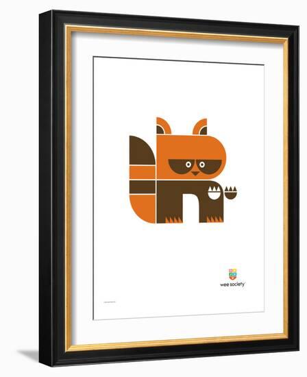 Wee Alphas, Riley the Raccoon-Wee Society-Framed Giclee Print