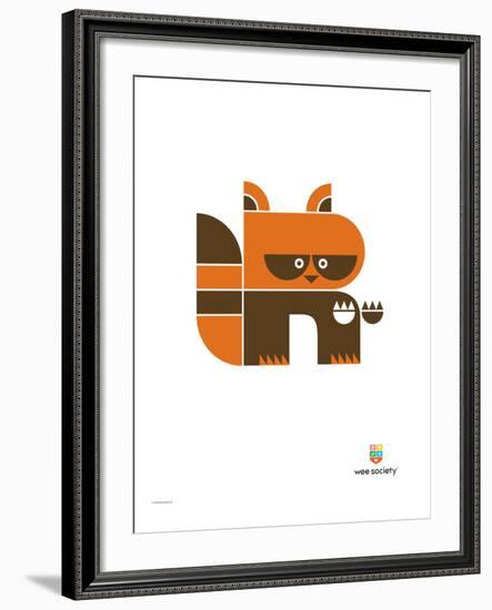 Wee Alphas, Riley the Raccoon-Wee Society-Framed Giclee Print