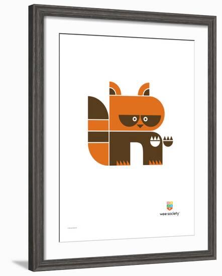 Wee Alphas, Riley the Raccoon-Wee Society-Framed Giclee Print