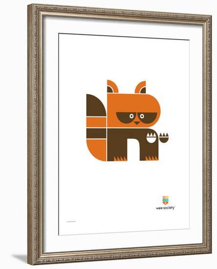 Wee Alphas, Riley the Raccoon-Wee Society-Framed Giclee Print