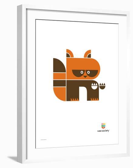 Wee Alphas, Riley the Raccoon-Wee Society-Framed Giclee Print