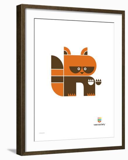 Wee Alphas, Riley the Raccoon-Wee Society-Framed Giclee Print