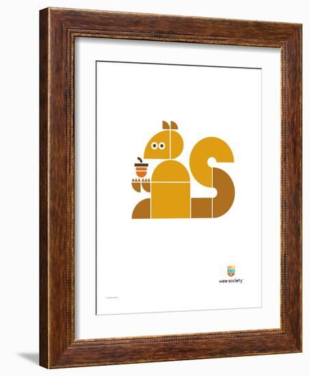 Wee Alphas, Sidney the Squirrel-Wee Society-Framed Giclee Print