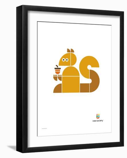 Wee Alphas, Sidney the Squirrel-Wee Society-Framed Giclee Print