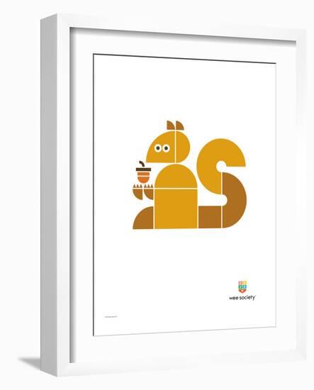 Wee Alphas, Sidney the Squirrel-Wee Society-Framed Giclee Print