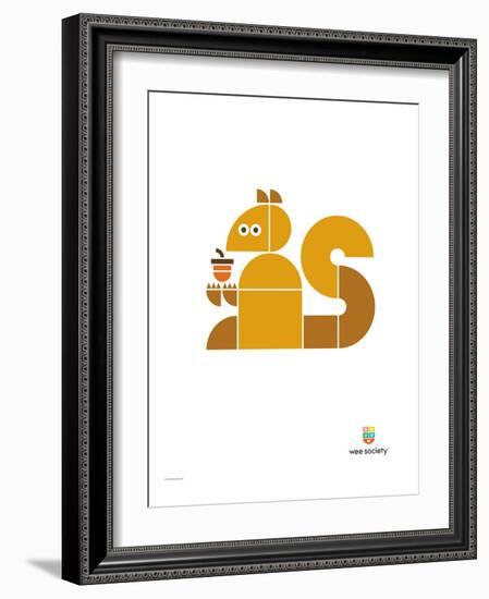 Wee Alphas, Sidney the Squirrel-Wee Society-Framed Giclee Print