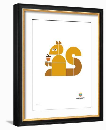 Wee Alphas, Sidney the Squirrel-Wee Society-Framed Giclee Print