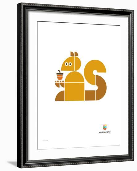 Wee Alphas, Sidney the Squirrel-Wee Society-Framed Giclee Print