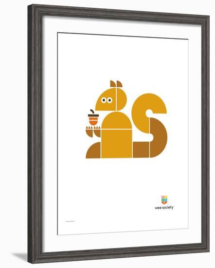 Wee Alphas, Sidney the Squirrel-Wee Society-Framed Giclee Print