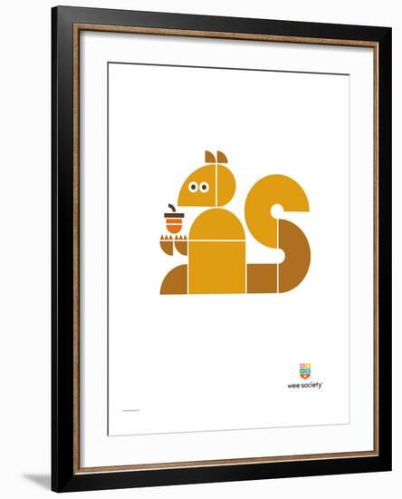 Wee Alphas, Sidney the Squirrel-Wee Society-Framed Giclee Print