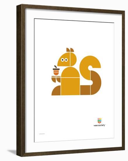 Wee Alphas, Sidney the Squirrel-Wee Society-Framed Giclee Print