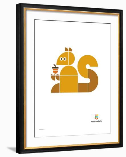 Wee Alphas, Sidney the Squirrel-Wee Society-Framed Giclee Print