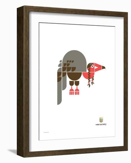 Wee Alphas, Violet the Vulture-Wee Society-Framed Giclee Print