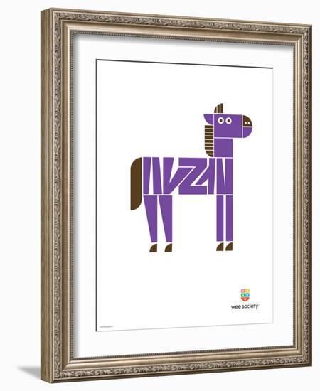 Wee Alphas, Zach the Zebra-Wee Society-Framed Art Print