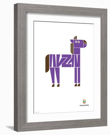 Wee Alphas, Zach the Zebra-Wee Society-Framed Art Print