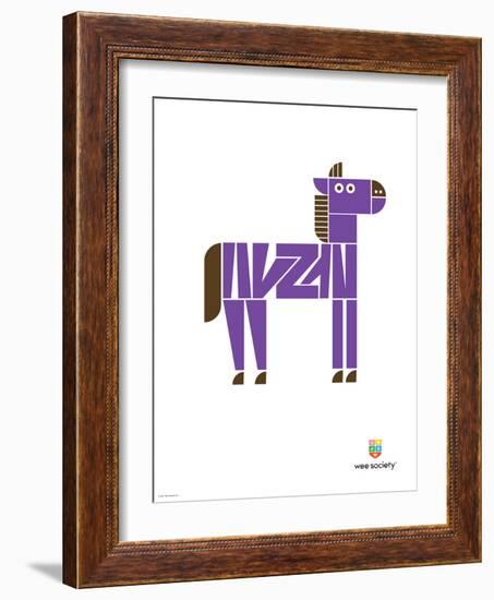 Wee Alphas, Zach the Zebra-Wee Society-Framed Art Print