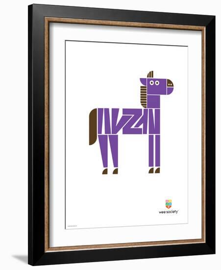 Wee Alphas, Zach the Zebra-Wee Society-Framed Art Print