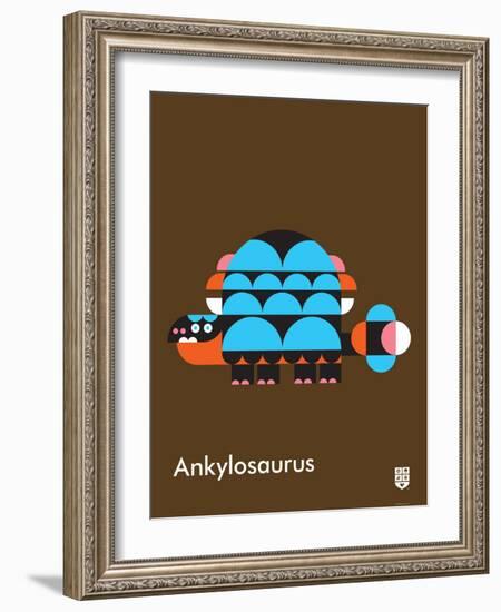 Wee Dinos, Ankylosaurus-Wee Society-Framed Art Print
