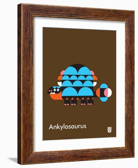 Wee Dinos, Ankylosaurus-Wee Society-Framed Art Print