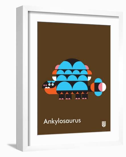 Wee Dinos, Ankylosaurus-Wee Society-Framed Art Print