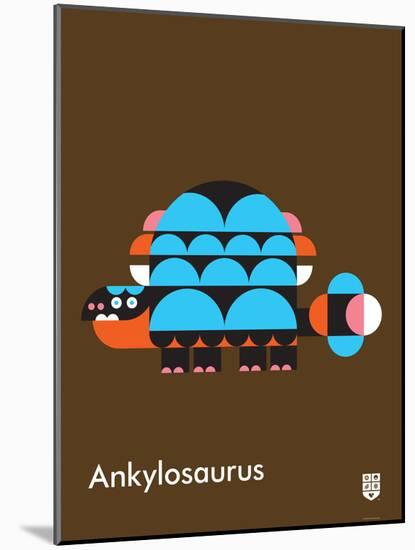 Wee Dinos, Ankylosaurus-Wee Society-Mounted Art Print