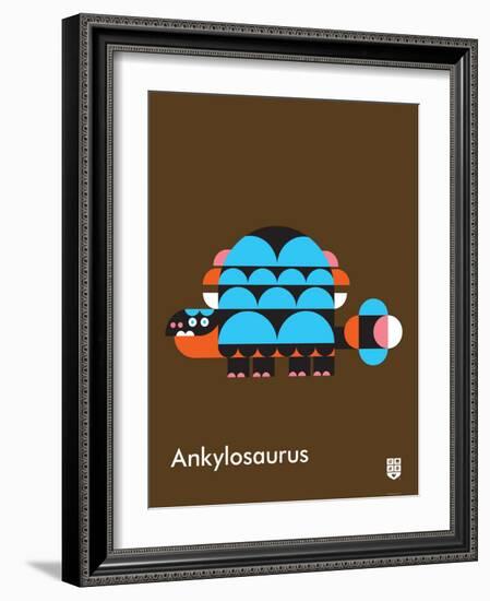 Wee Dinos, Ankylosaurus-Wee Society-Framed Art Print