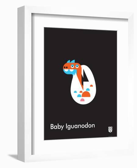 Wee Dinos, BabyIguanodon-Wee Society-Framed Art Print